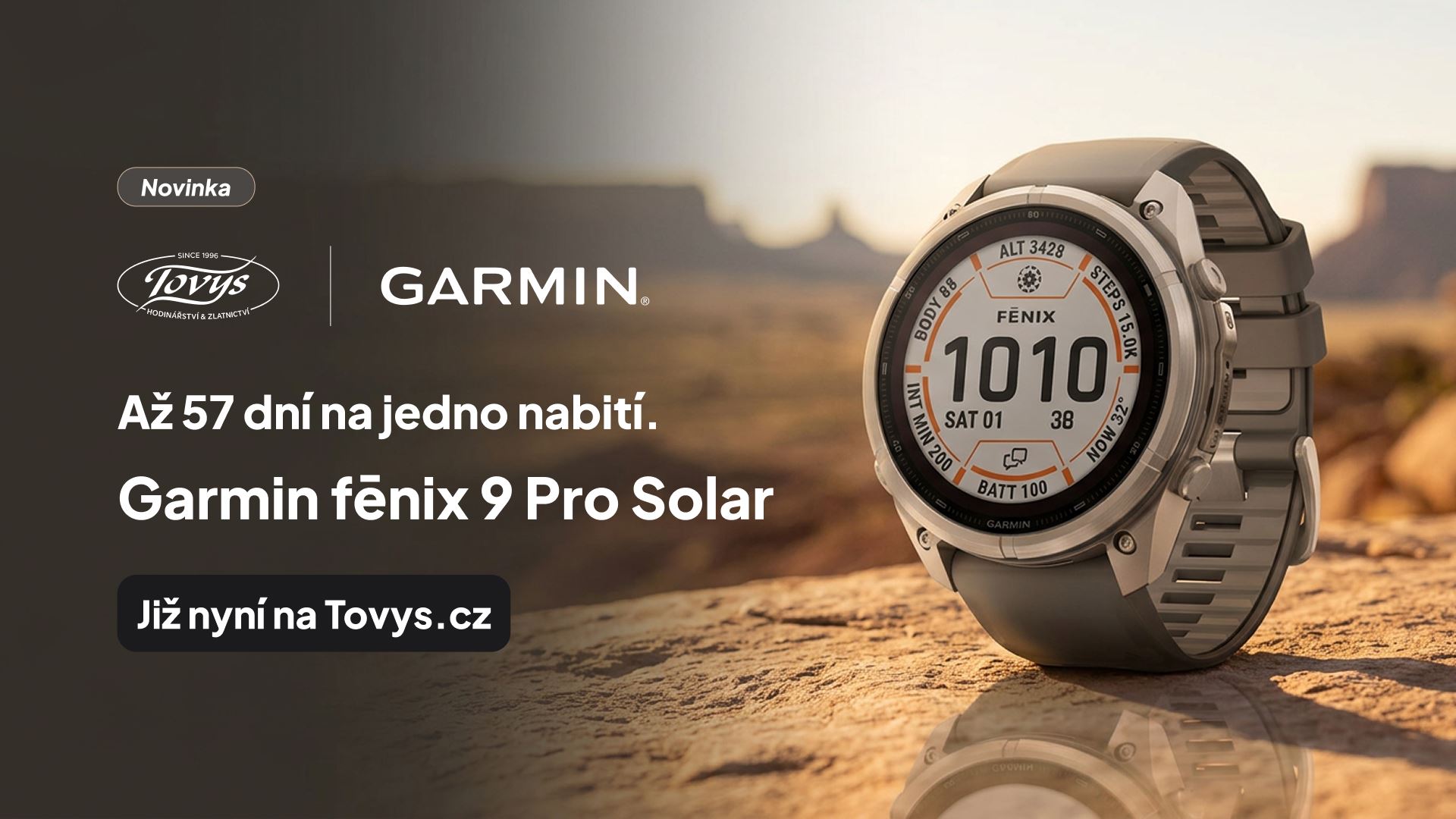 Garmin F&eacute;nix 9 Pro Solar v&yacute;drž